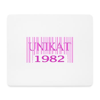 1982 geburtstag seltenes unikat rosa barcode - Mousepad (Querformat) - Weiß - Vorne