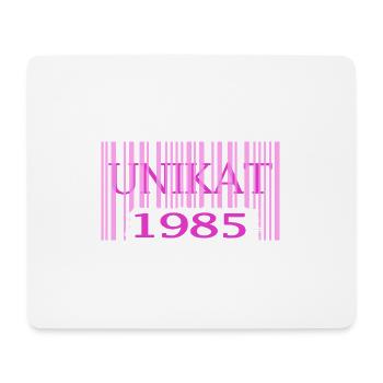 1985 geburtstag seltenes unikat rosa barcode - Mousepad (Querformat) - Weiß - Vorne