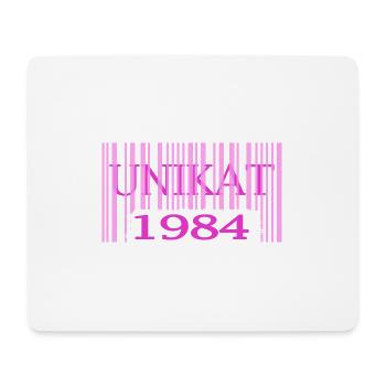 geburtstag 1984 seltenes unikat rosa barcode - Mousepad (Querformat) - Weiß - Vorne