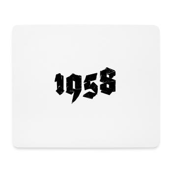 Jahr 1958 - Mousepad (Querformat) - Weiß - Vorne