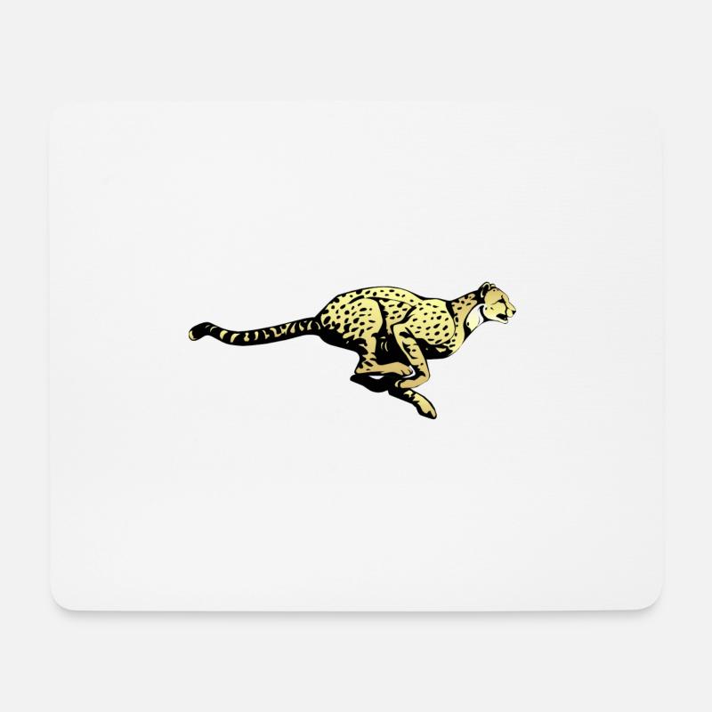 guépard chat ocelot léopard jaguar, guépard wildcat23 - Tapis de souris (format paysage) - blanc