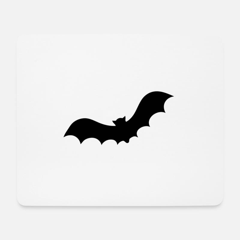 Fledermaus - Mousepad (Querformat) - Weiß