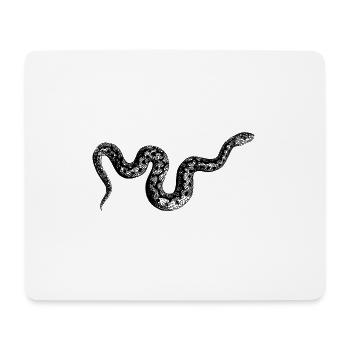 Schlange - Mousepad (Querformat) - Weiß - Vorne