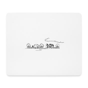 ferme - Tapis de souris (format paysage) - blanc - Devant