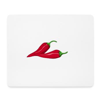 paprika chilli chili pepper citrus veggie vegetable - Mouse Pad (horizontal) - white - Front