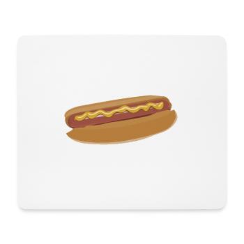 hotdog hot dog sausages fast food fastfood4 - Mousepad (Querformat) - Weiß - Vorne