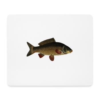 carpe de poissons - Tapis de souris (format paysage) - blanc - Devant