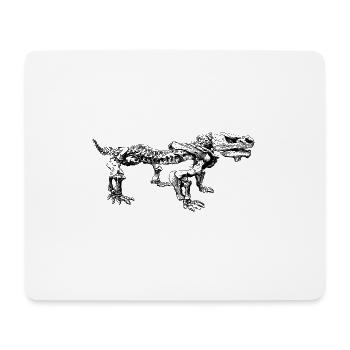 Dinosaurier Skelett Shirt Geschenk - Mousepad (Querformat) - Weiß - Vorne