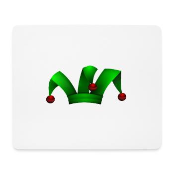clown harlekin hofnarr kasper komiker narr witzbol - Mousepad (Querformat) - Weiß - Vorne