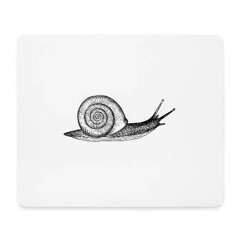 Schnecke,tier,schneckenhaus - Mousepad (Querformat) - Weiß - Vorne