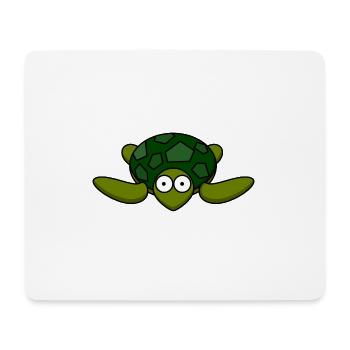 tortue douce! - Tapis de souris (format paysage) - blanc - Devant