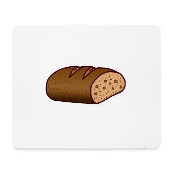 Brot Leib essen - Mouse Pad (horizontal) - white - Front