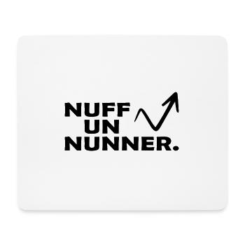 bergwandern alpin trailrun speedrun nuff un nunner - Mousepad (Querformat) - Weiß - Vorne
