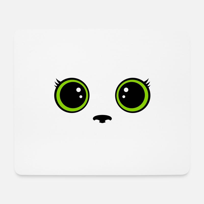 Katze - Mousepad (Querformat) - Weiß