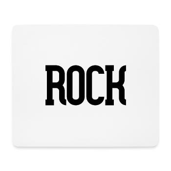Rock - Mousepad (Querformat) - Weiß - Vorne