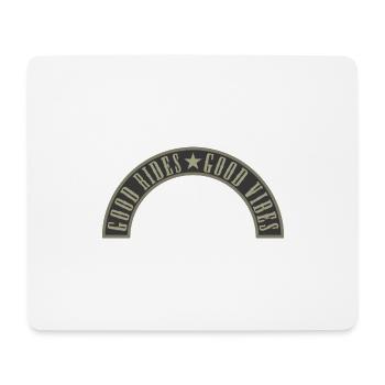 Bonnes balades Bonnes vibrations - Tapis de souris (format paysage) - blanc - Devant