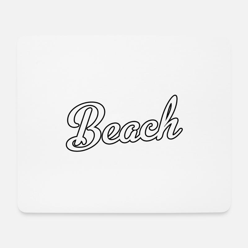 Beach - Mousepad (Querformat) - Weiß