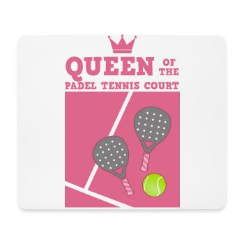 Padel Paddel Tennis Sport Königin Herz I Geschenk - Mousepad (Querformat) - Weiß - Vorne