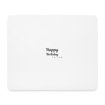Félicitations - Tapis de souris (format paysage) - blanc - Devant