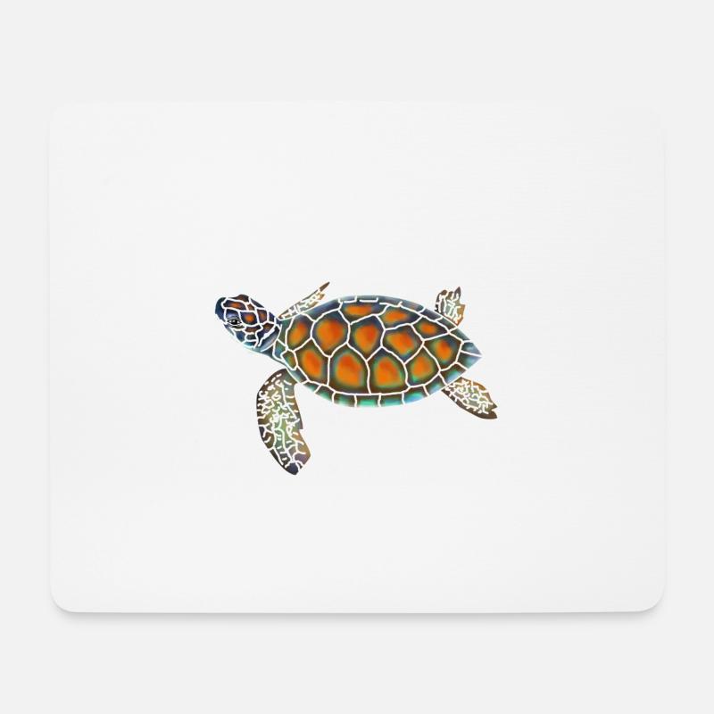 Wasserschildkröte - Mousepad (Querformat) - Weiß