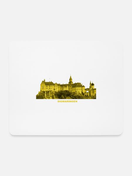 Sigmaringen Schloss Hohenzollern Baden-Württemberg - Mousepad (Querformat) - Weiß