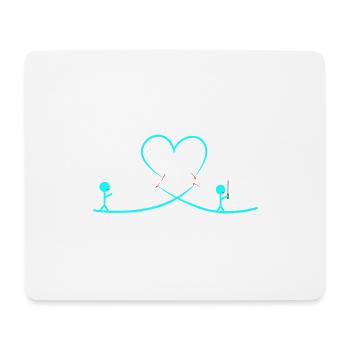 Séparation - Tapis de souris (format paysage) - blanc - Devant