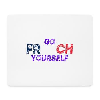 Go French Yourself - Frankreich - Geschenkidee - Mousepad (Querformat) - Weiß - Vorne