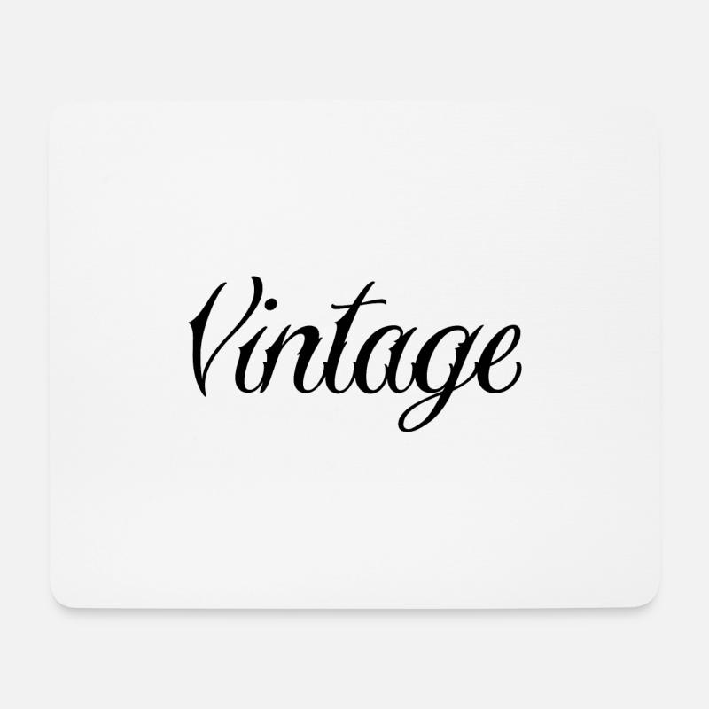 Vintage - Mousepad (Querformat) - Weiß