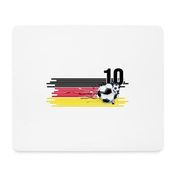 Le footballeur joue au football Culture des fans Stade de football - Tapis de souris (format paysage) - blanc - Devant