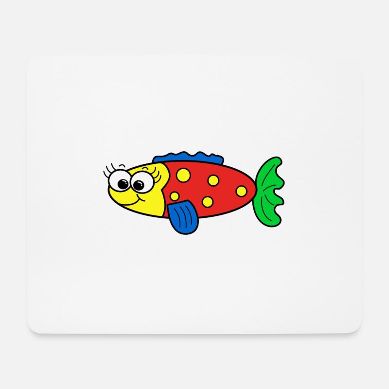 Fish - Mouse Pad (horizontal) - white