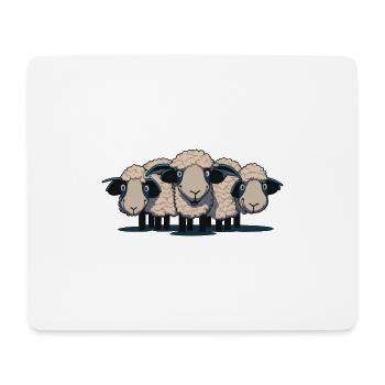 Schaf I Schafe I, Schafherde I HerdeI I Geschenk - Mousepad (Querformat) - Weiß - Vorne