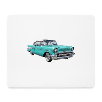 Vintage US Automobile Illustration - Mousepad (Querformat) - Weiß - Vorne