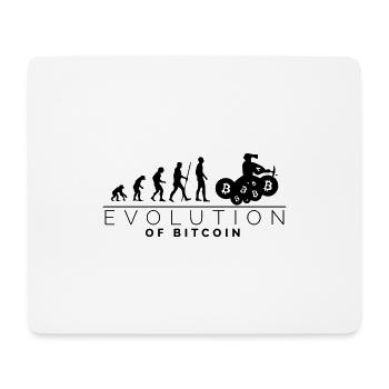 Evolution of Bitcoin - Mouse Pad (horizontal) - white - Front