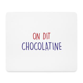 on dit chocolatine - Tapis de souris (format paysage) - blanc - Devant