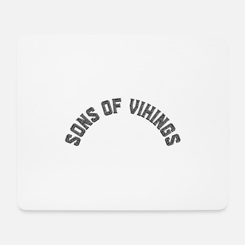 Sons of Vikings - Mousepad (Querformat) - Weiß