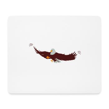 Eagle | Eagle > Vectorgraphic - Mouse Pad (horizontal) - white - Front