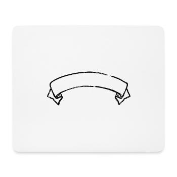 Bannière - Tapis de souris (format paysage) - blanc - Devant