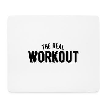 The real workout - Mousepad (Querformat) - Weiß - Vorne