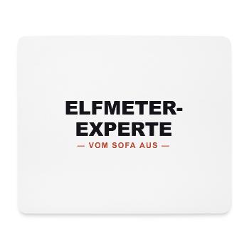 Elfmeter Experte Sofa - Mousepad (Querformat) - Weiß - Vorne