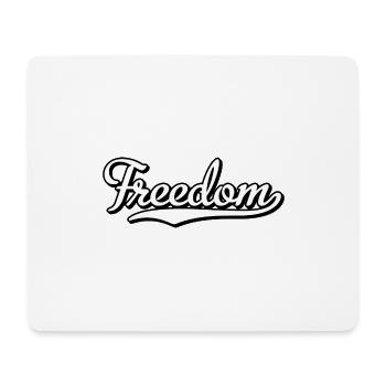 Liberté - Tapis de souris (format paysage) - blanc - Devant