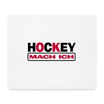Hockey Feldhockey Hockeyspruch - Mousepad (Querformat) - Weiß - Vorne