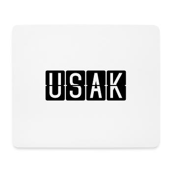 Uşak Flughafentafel - Mousepad (Querformat) - Weiß - Vorne