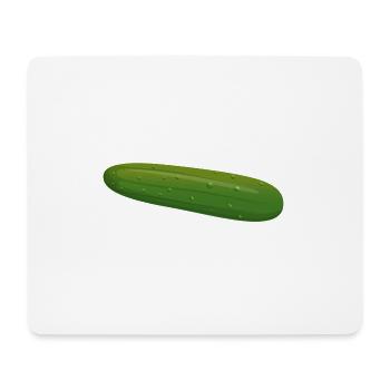 gurken cucumber cucumbers veggie gemuese vegetable - Mousepad (Querformat) - Weiß - Vorne