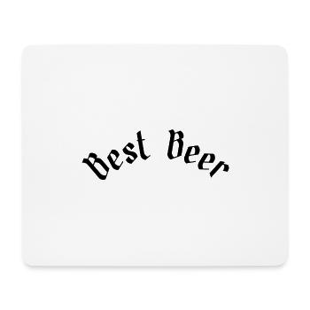 Best Beer - Mousepad (Querformat) - Weiß - Vorne