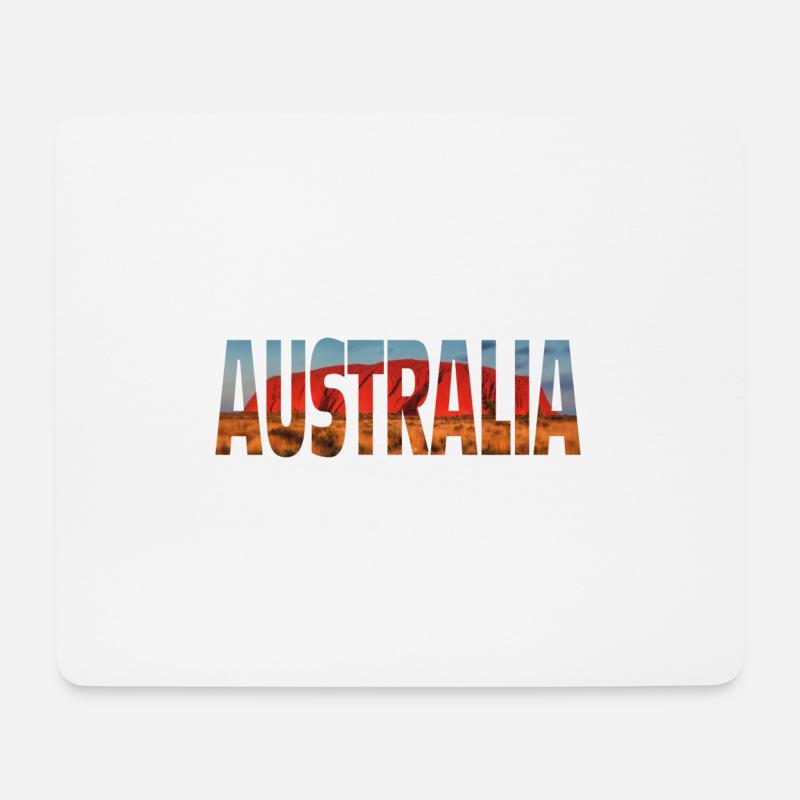 Australia - Mousepad (Querformat) - Weiß