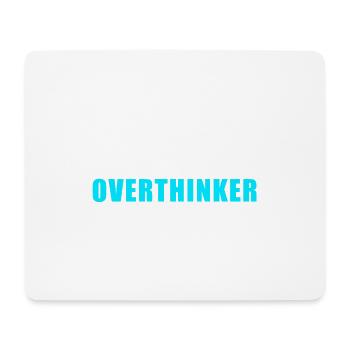 Overthinking Shirt - Professional Overthinker - Mousepad (Querformat) - Weiß - Vorne