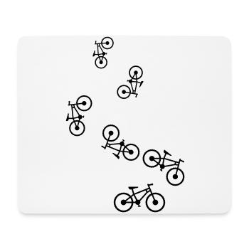 Symbole du vélo - Tapis de souris (format paysage) - blanc - Devant