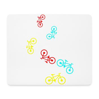Bicycle symbol - Mouse Pad (horizontal) - white - Front