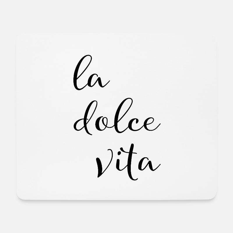 La dolce vita - Mousepad (Querformat) - Weiß