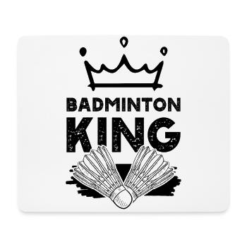 badminton könig - Mousepad (Querformat) - Weiß - Vorne